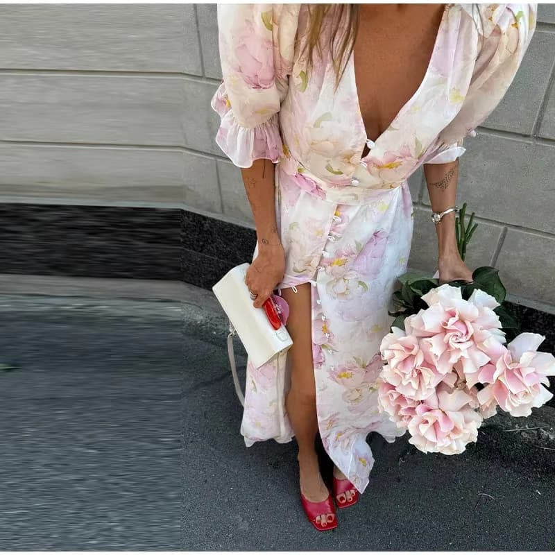 Robe Longue Fleurie 2